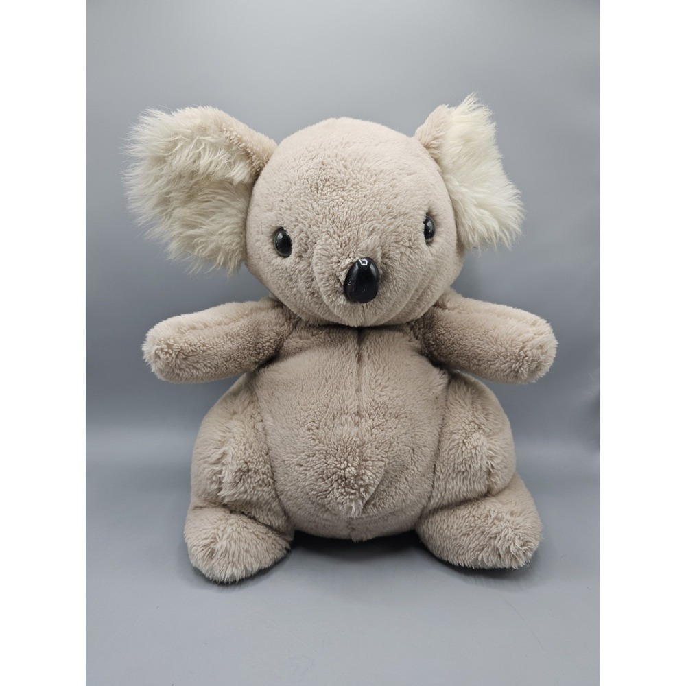 Vintage 70s DaeKor Koala Bear Pot‎ Belly Stuffed Animal Plush Beige Teddy 16"